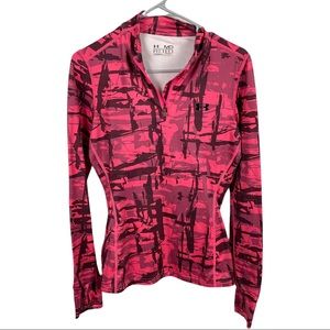 Under Armour Coldgear Activewear Pink Camo | Women’s Medium Fitted